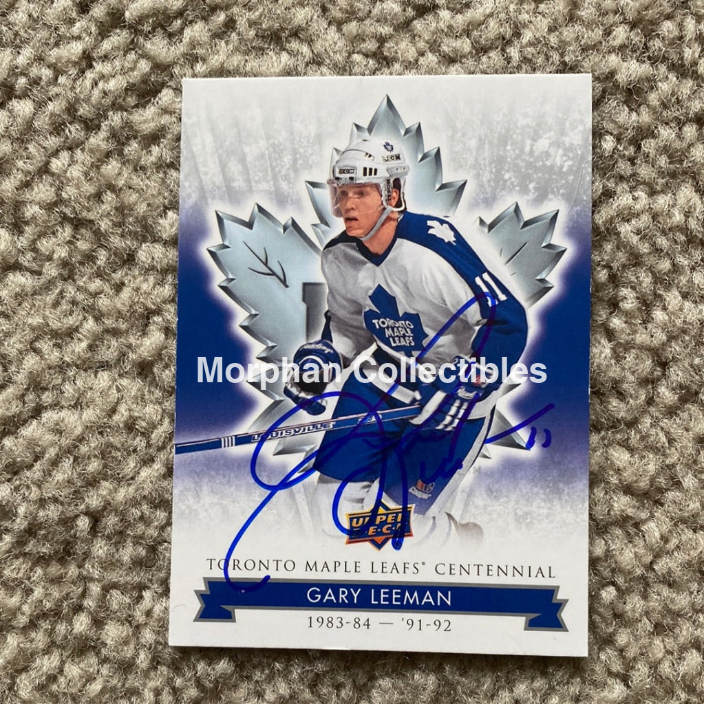 Gary Leeman - Autographed Card Leafs Centennial