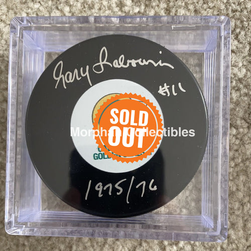 Gary Sabourin - Autographed California Golden Seals Puck