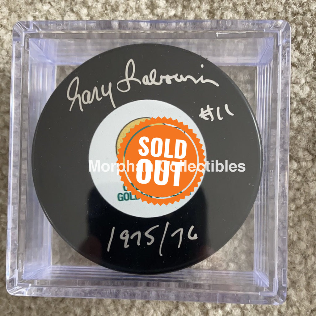 Gary Sabourin - Autographed California Golden Seals Puck