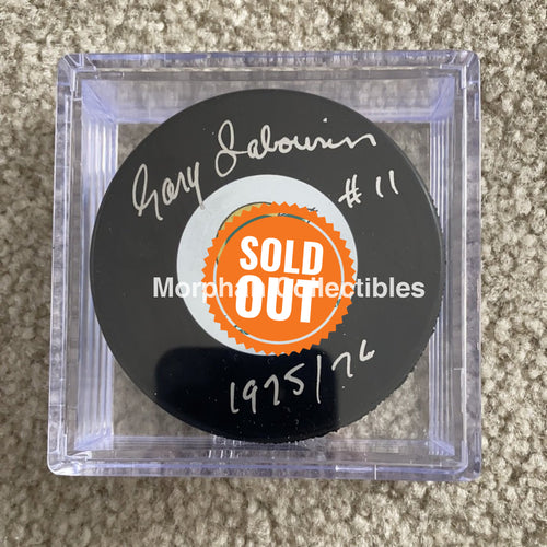 Gary Sabourin - Autographed California Golden Seals Puck