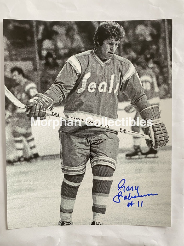 Gary Sabourin - Autographed California Seals 8X10 Photo