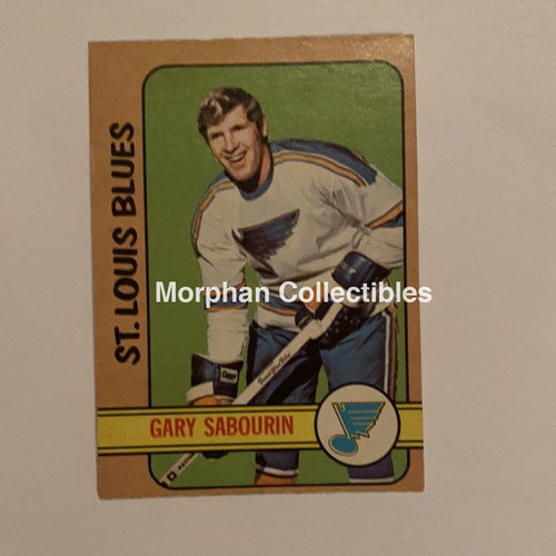 Gary Sabourin - Autographed Card 1972-73 Opc