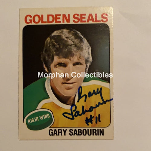 Gary Sabourin - Autographed Card 1975-76 Opc