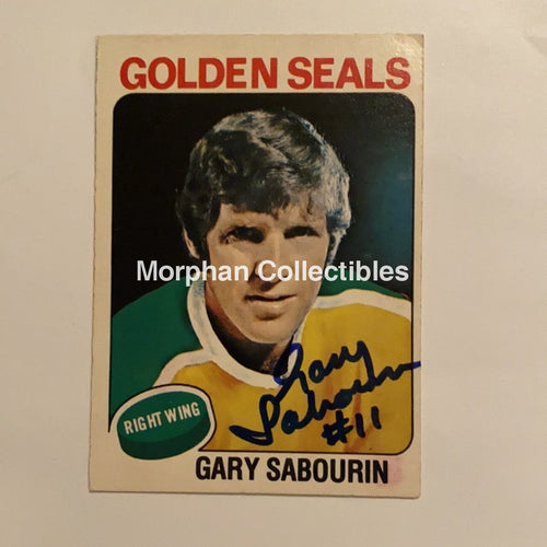 Gary Sabourin - Autographed Card 1975-76 Opc