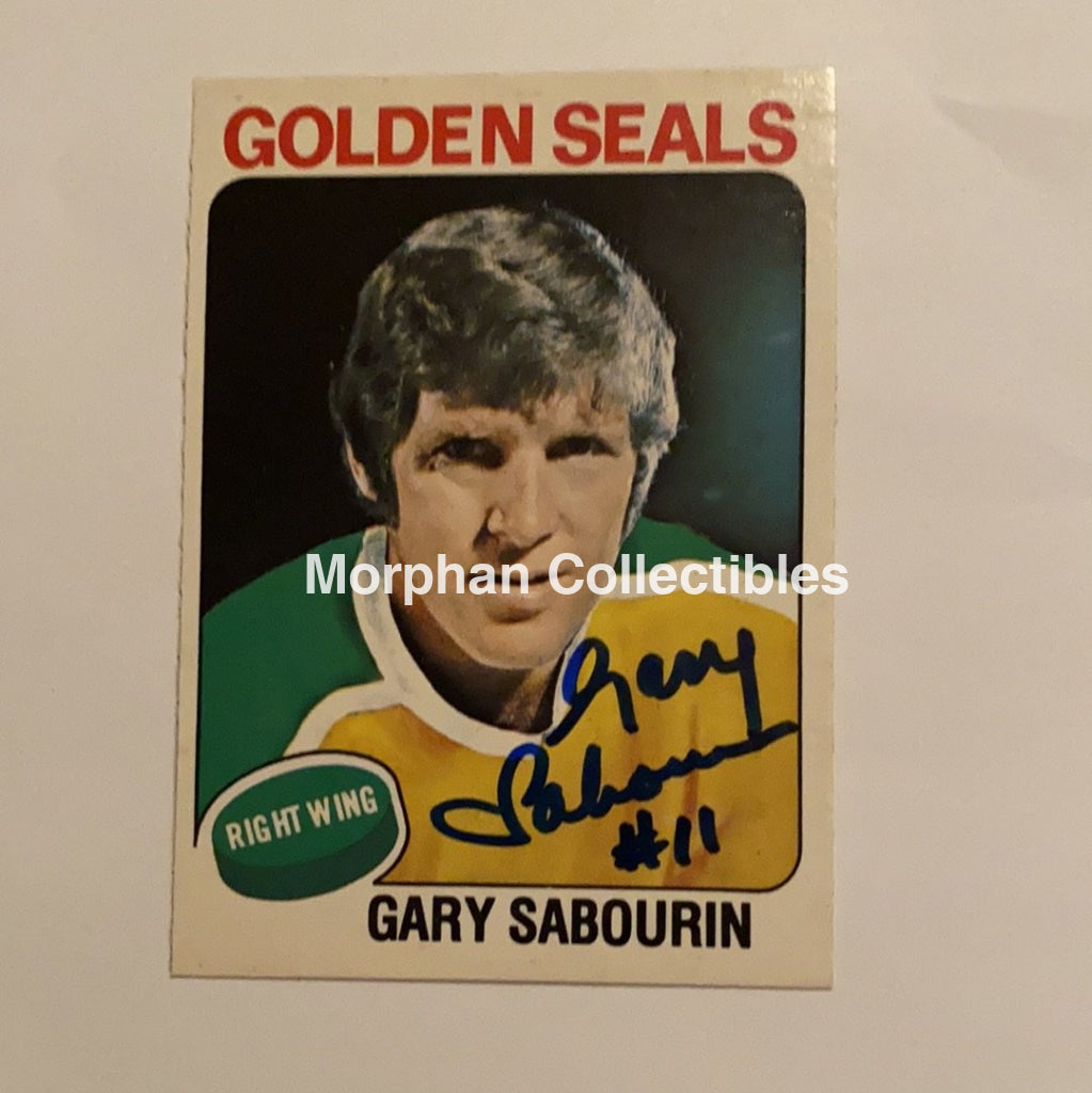 Gary Sabourin - Autographed Card 1975-76 Opc