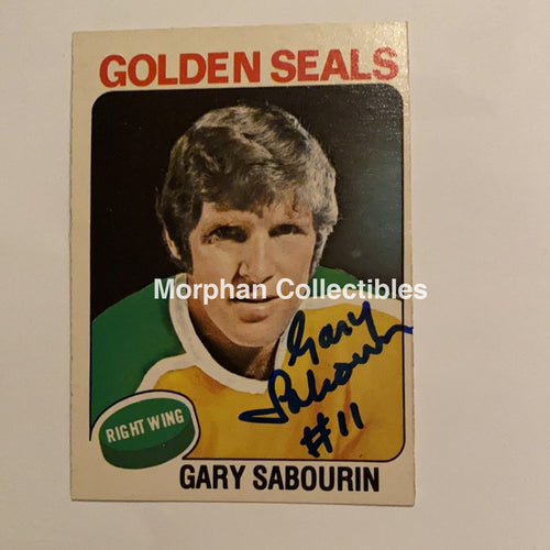 Gary Sabourin - Autographed Card 1975-76 Opc