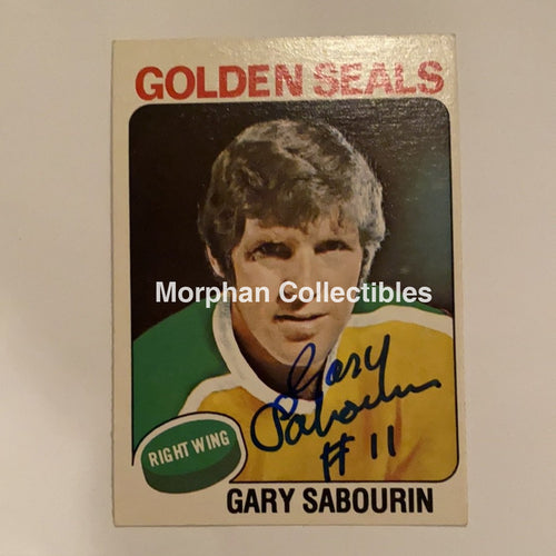 Gary Sabourin - Autographed Card 1975-76 Opc