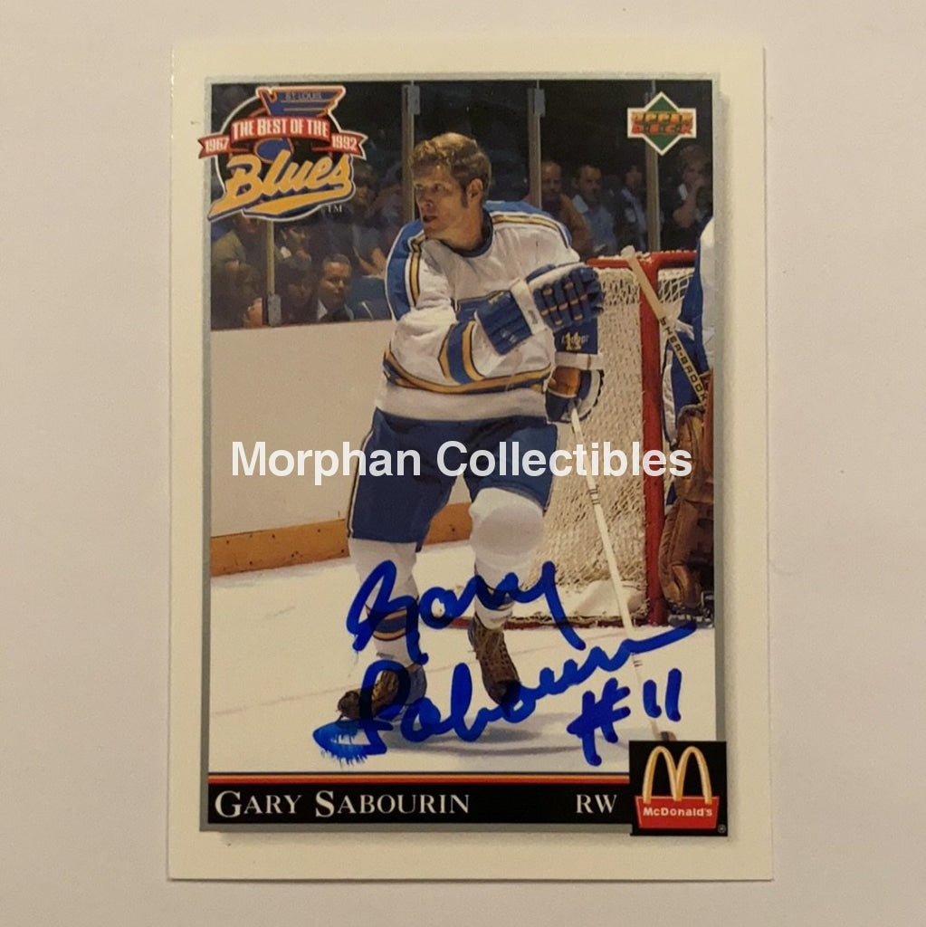 Gary Sabourin - Autographed Card Best Of Blues Upper Deck