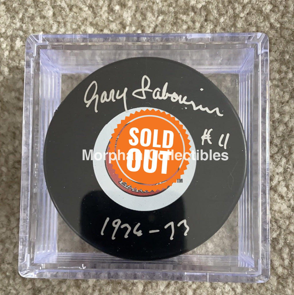 Gary Sabourin - Autographed Cleveland Barons Puck