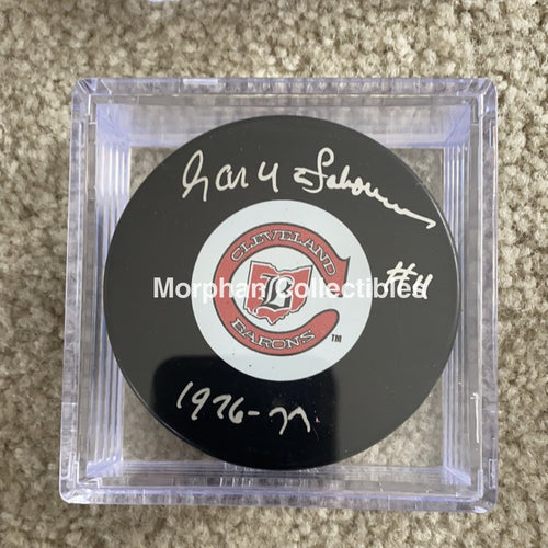 Gary Sabourin - Autographed Cleveland Barons Puck
