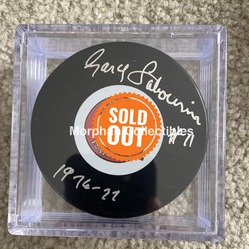 Gary Sabourin - Autographed Cleveland Barons Puck