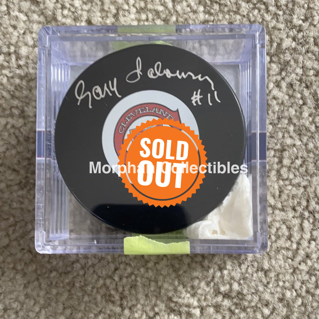 Gary Sabourin - Autographed Cleveland Barons Puck