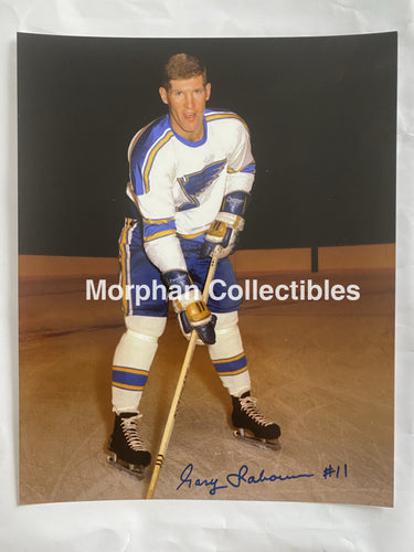 Gary Sabourin - Autographed St Louis Blues 8X10 Photo