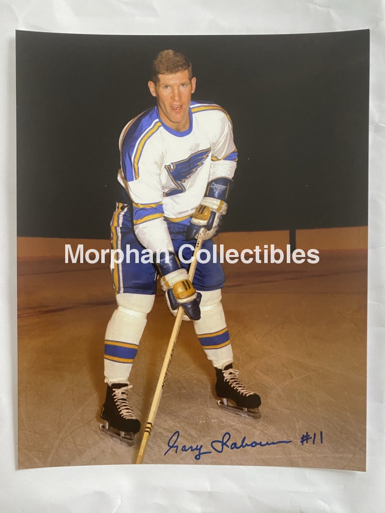 Gary Sabourin - Autographed St Louis Blues 8X10 Photo