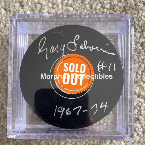 Gary Sabourin - Autographed St Louis Blues Puck