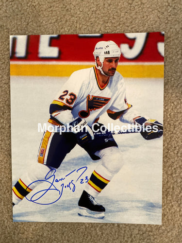 Gaston Gingras - Autographed 8X10 Photo St Louis Blues