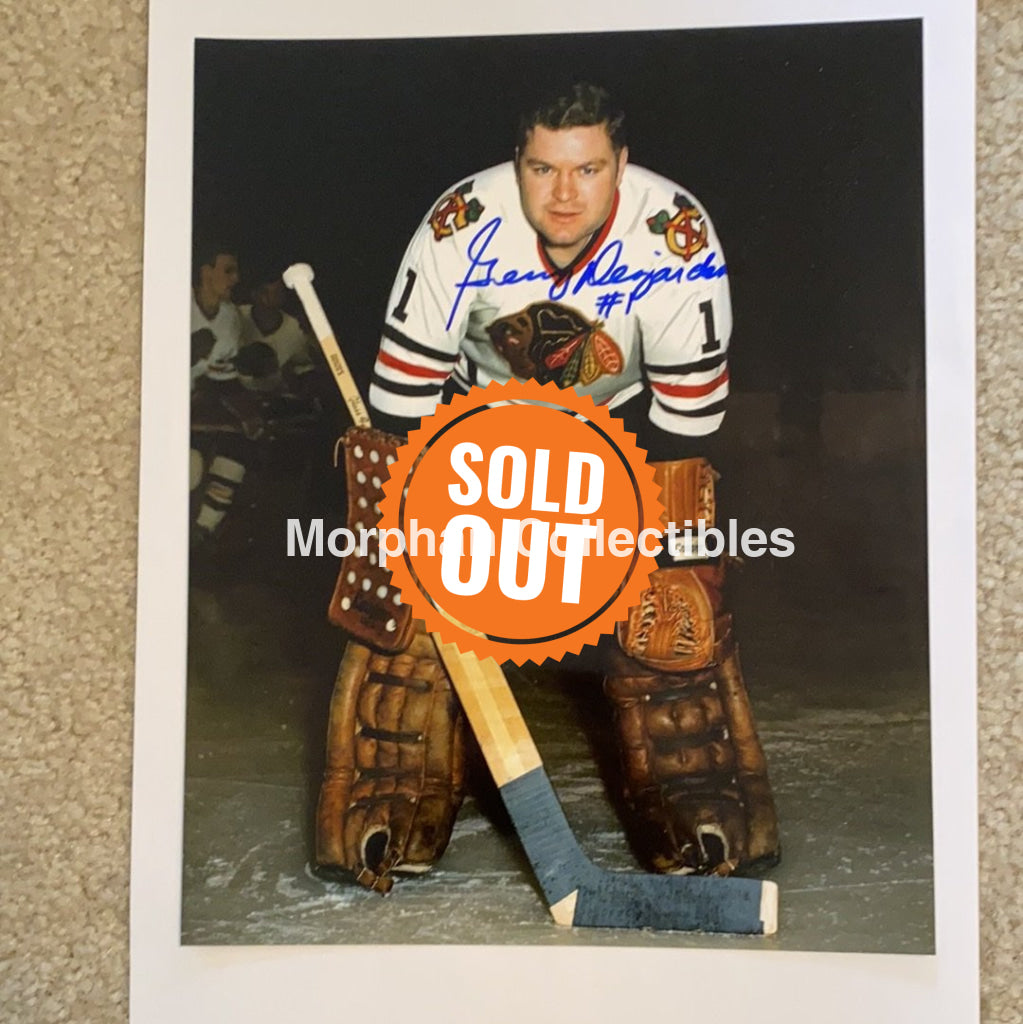 Gerry Desjardins - Autographed 8X10 Photo Chicago Blackhawks