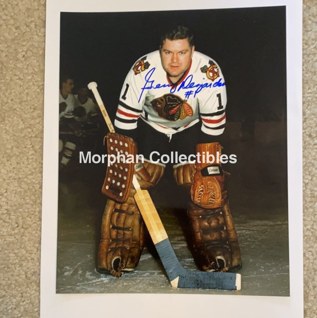 Gerry Desjardins - Autographed 8X10 Photo Chicago Blackhawks