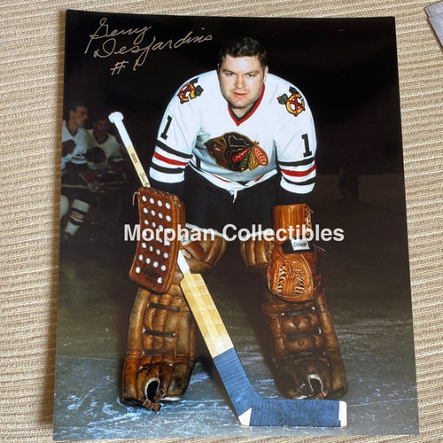 Gerry Desjardins - Autographed 8X10 Photo Chicago Blackhawks