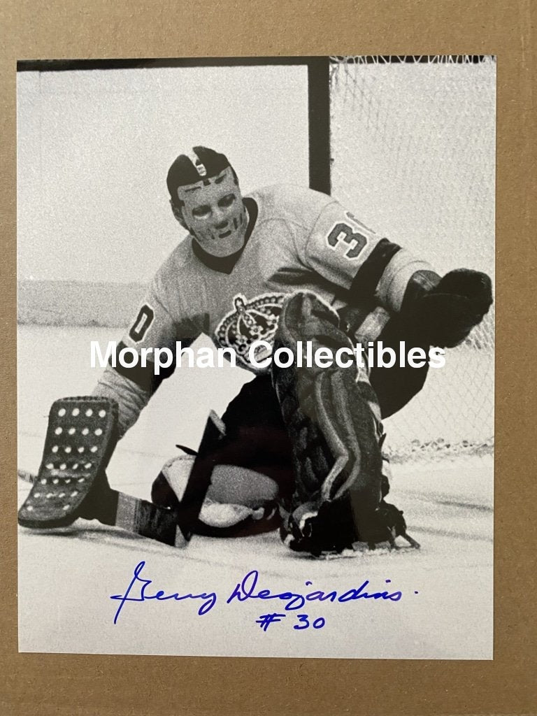 Gerry Desjardins - Autographed 8X10 Photo Los Angeles Kings #2