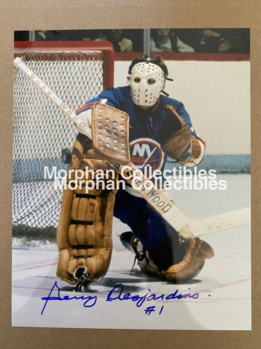 Gerry Desjardins - Autographed 8X10 Photo New York Islanders