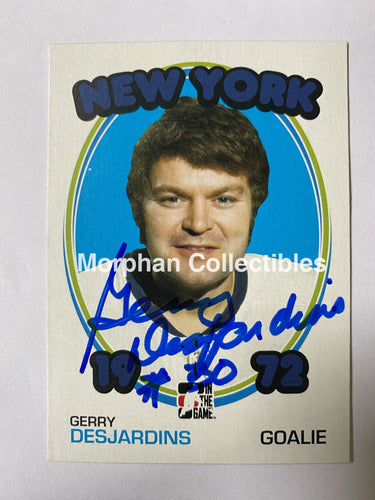 Gerry Desjardins - Autographed Card Itg 1972 #1