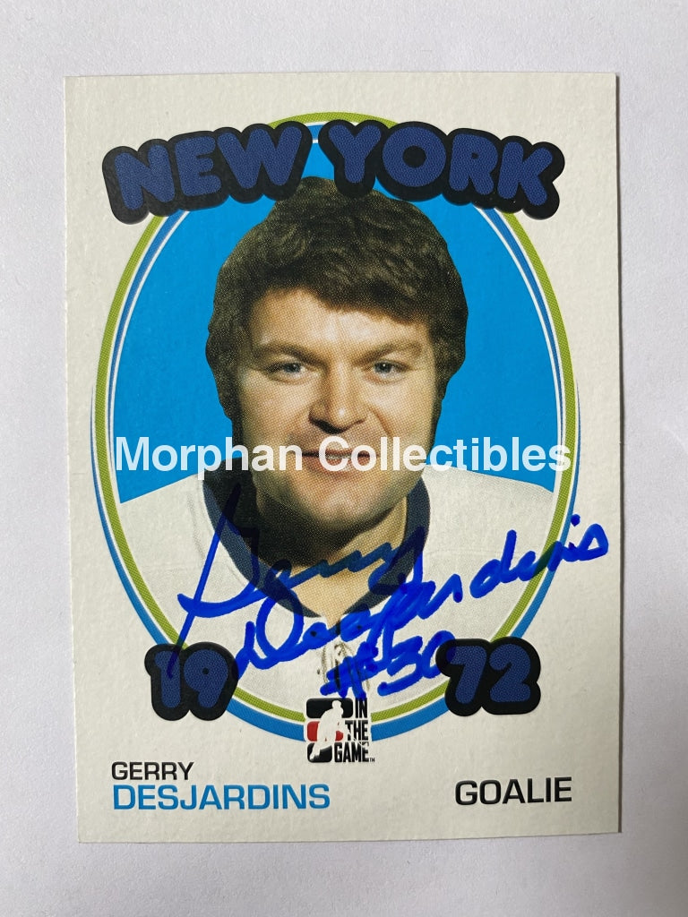 Gerry Desjardins - Autographed Card Itg 1972 #2