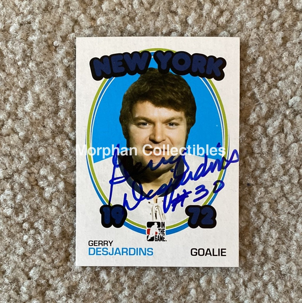 Gerry Desjardins - Autographed Card Itg 1972