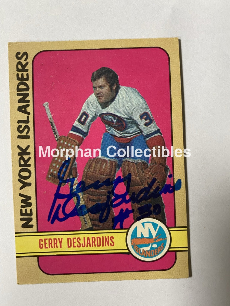 Gerry Desjardins - Autographed Card Opc 1972-73 #1