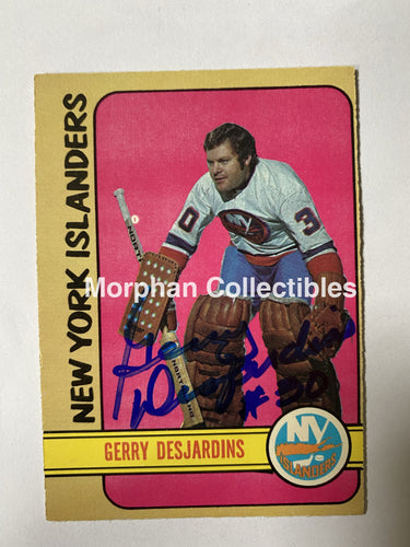 Gerry Desjardins - Autographed Card Opc 1972-73 #2