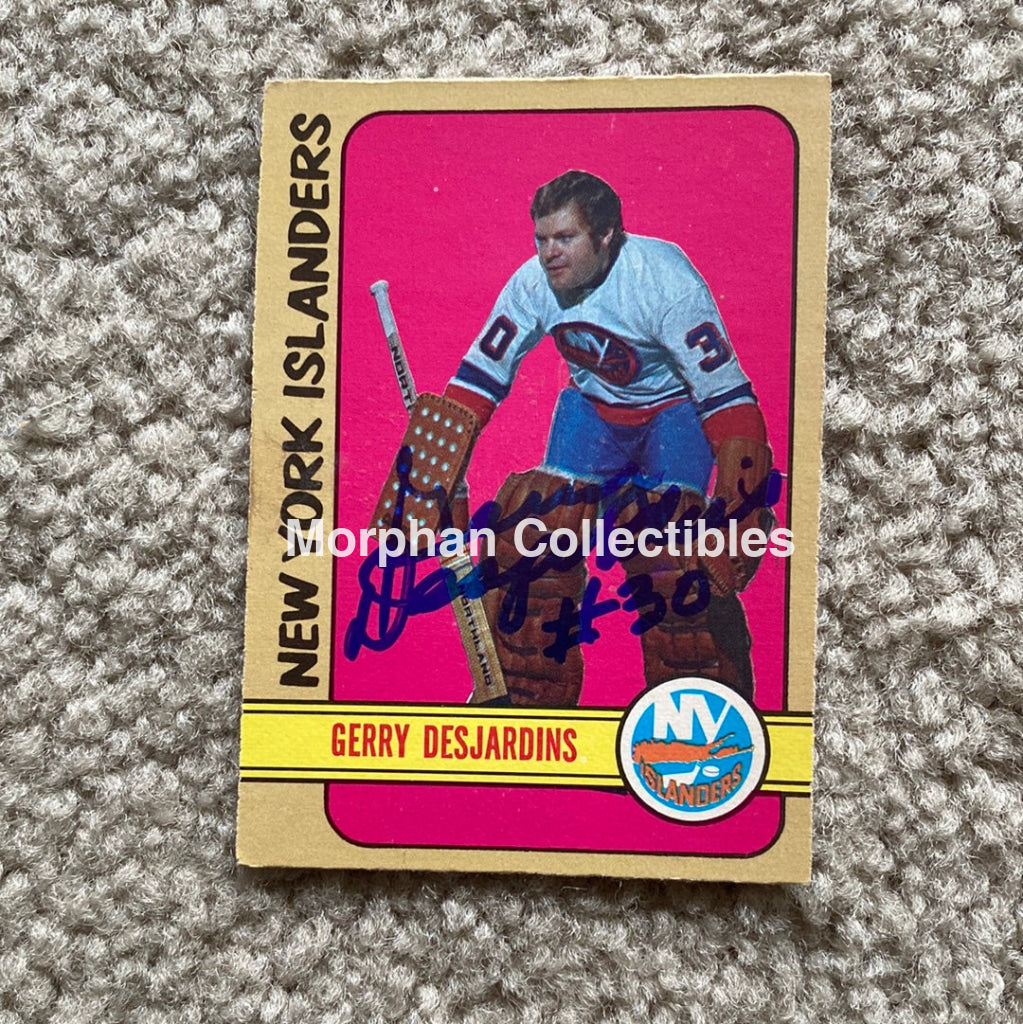 Gerry Desjardins - Autographed Card Opc 1972 - 73