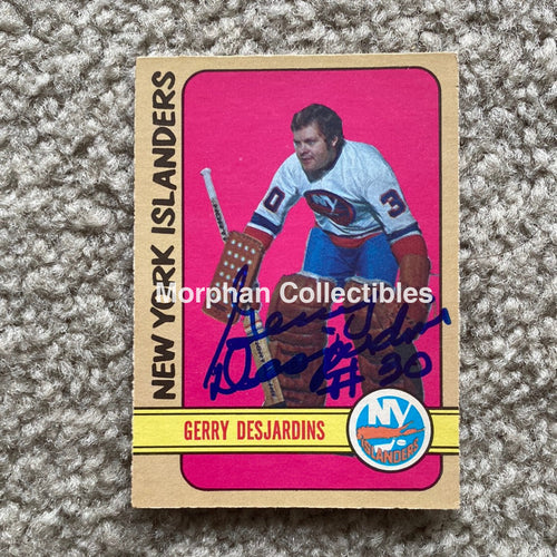 Gerry Desjardins - Autographed Card Opc 1972 - 73