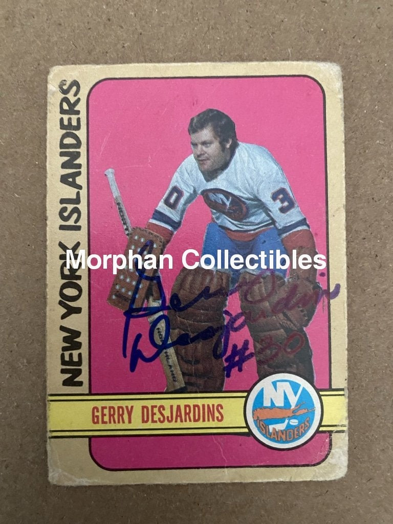 Gerry Desjardins Autographed Cards Opc 1971-72 Card