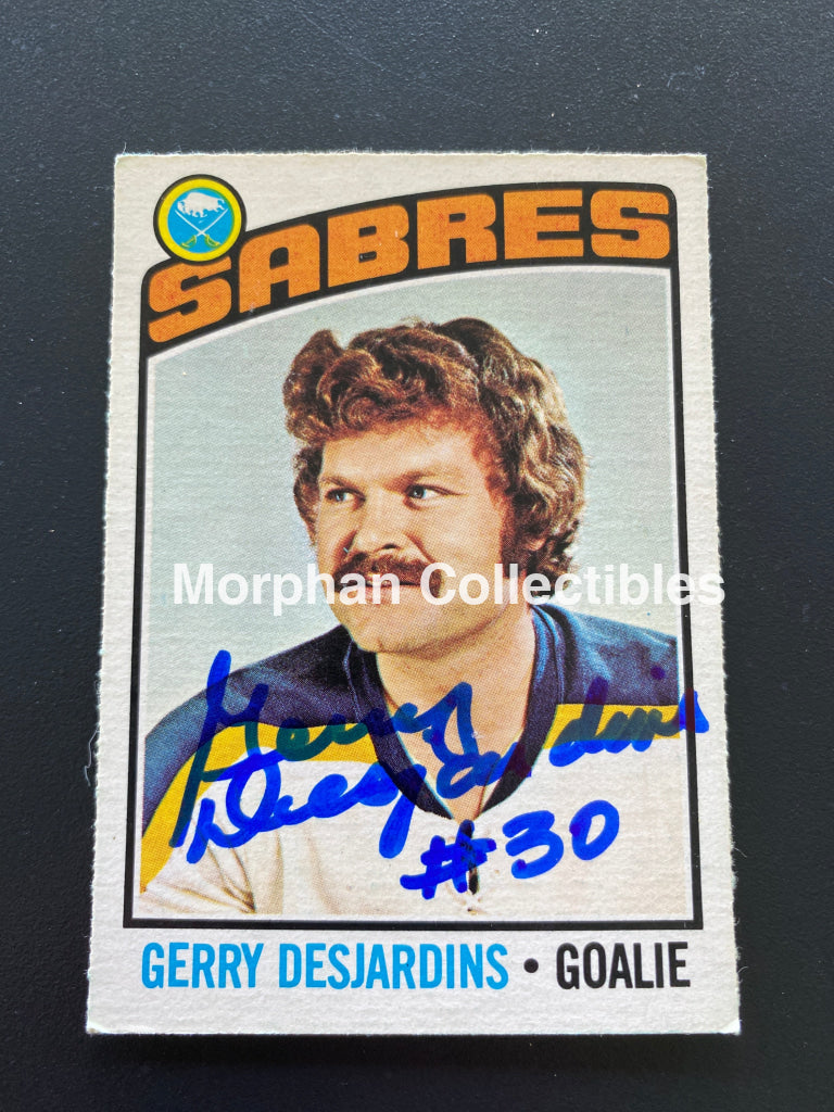 Gerry Desjardins - Autographed Card Opc 1976/77