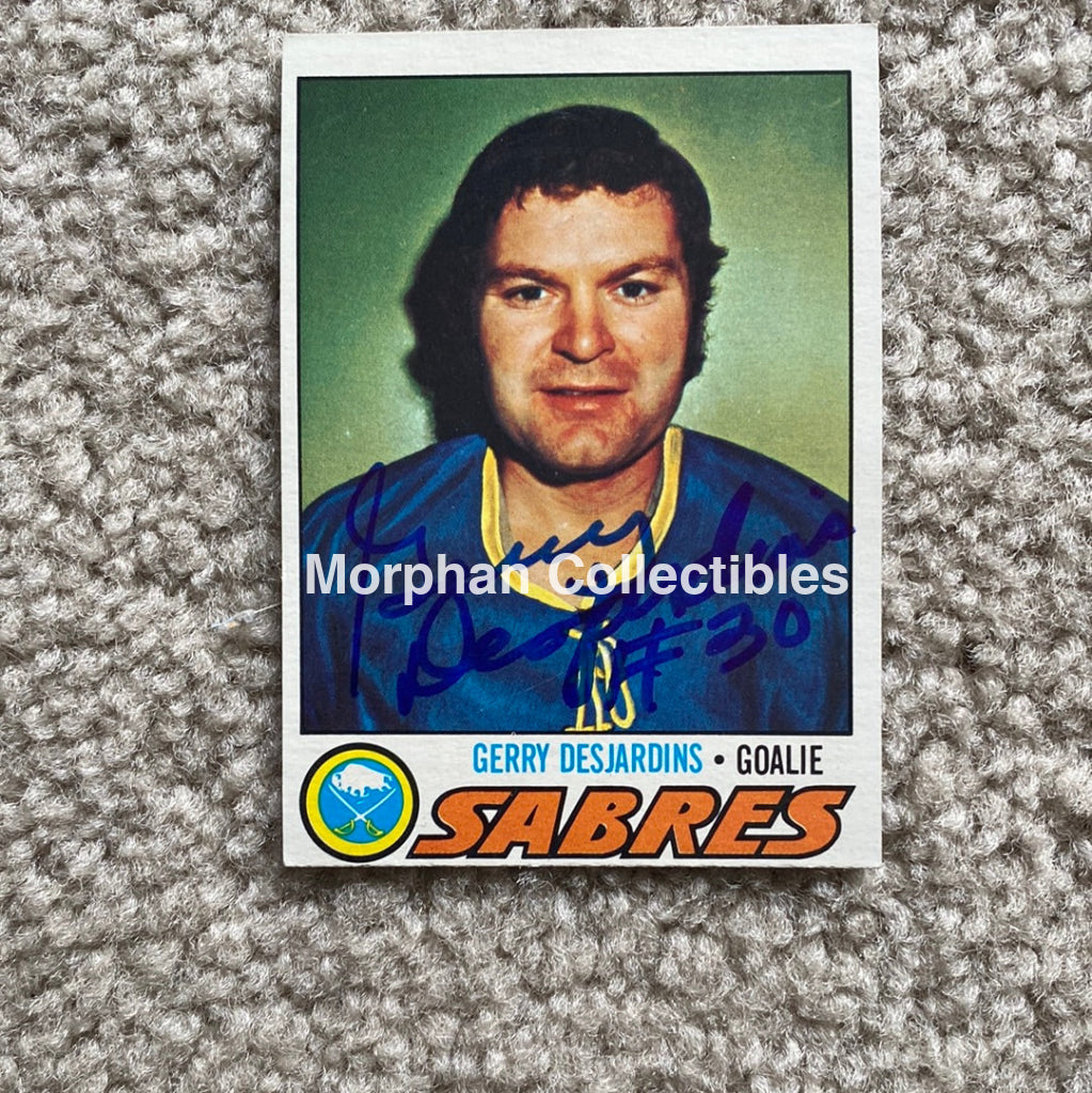 Gerry Desjardins - Autographed Card Topps 1977 - 78