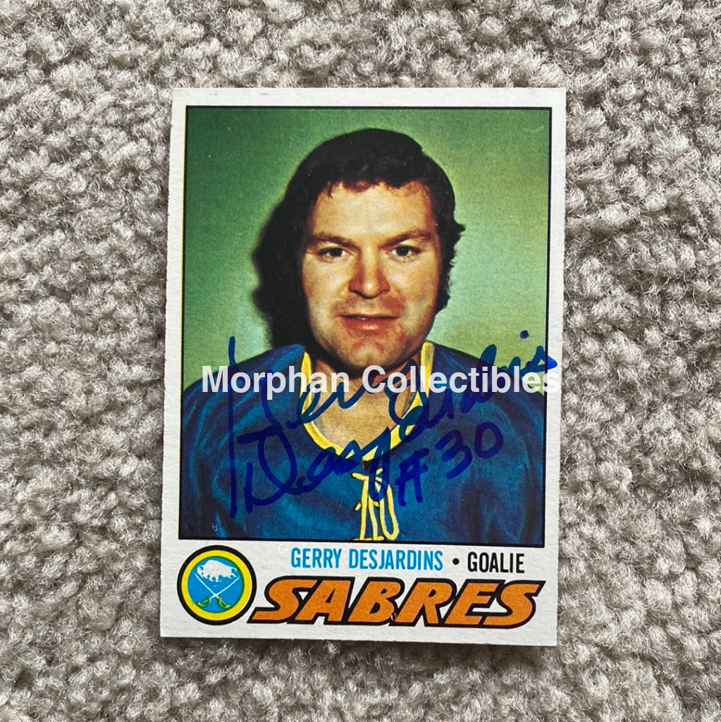 Gerry Desjardins - Autographed Card Topps 1977 - 78