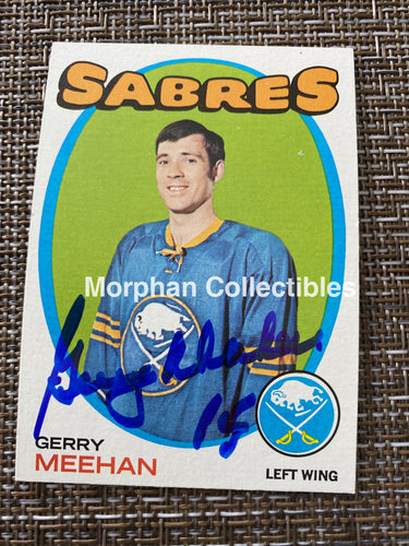 Gerry Meehan - Autographed Card 1971/72 Topps