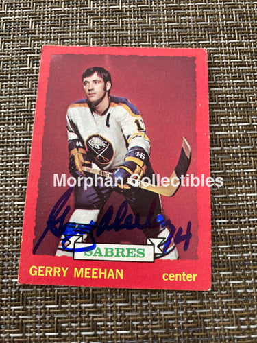 Gerry Meehan - Autographed Card 1973/74 Topps
