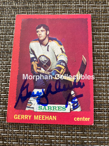 Gerry Meehan - Autographed Card 1973/74 Topps