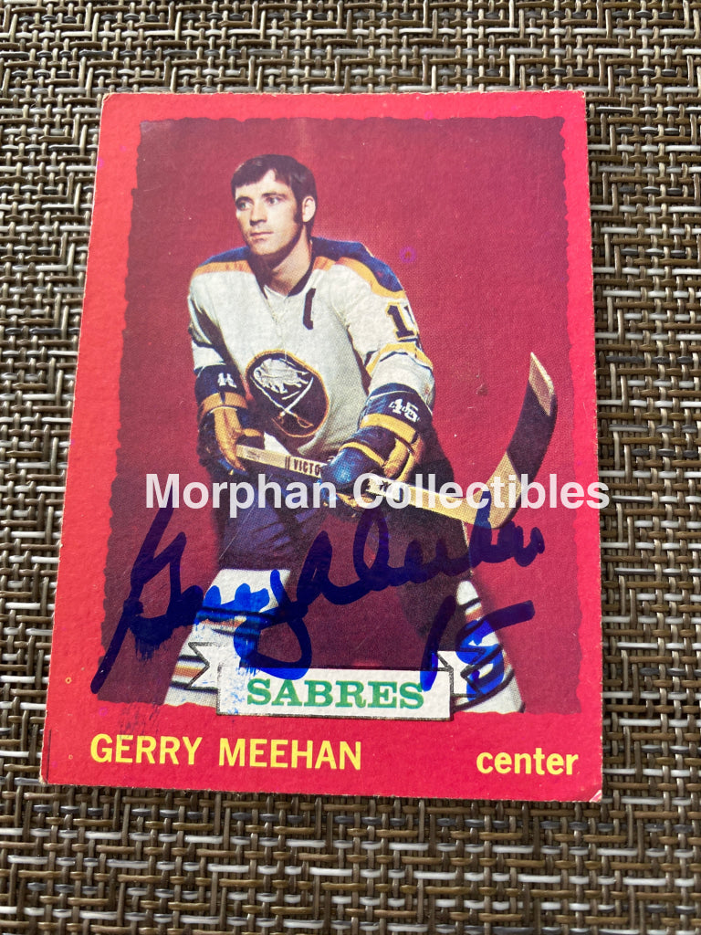 Gerry Meehan - Autographed Card 1973/74 Topps