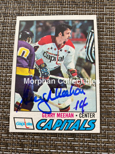 Gerry Meehan - Autographed Card 1977/78 Topps