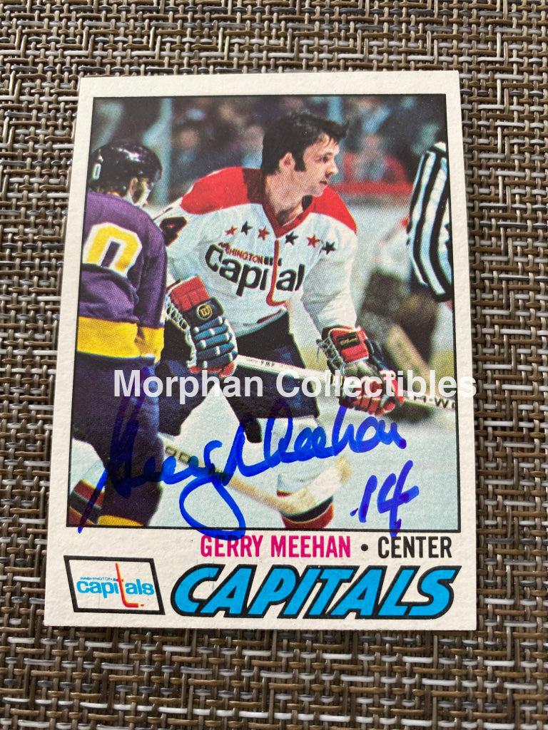 Gerry Meehan - Autographed Card 1977/78 Topps