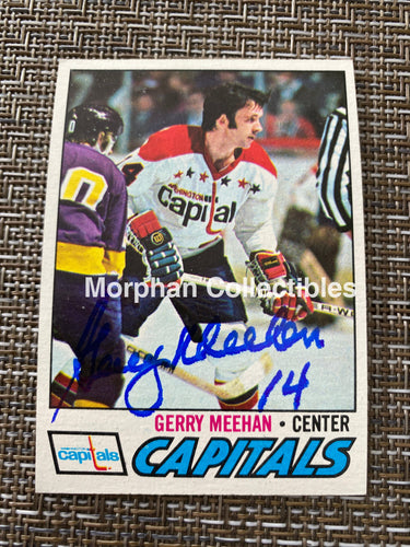 Gerry Meehan - Autographed Card 1977/78 Topps