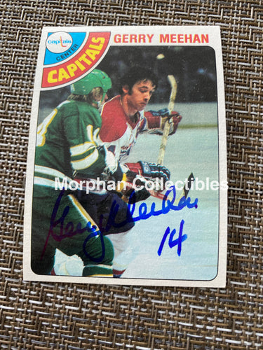 Gerry Meehan - Autographed Card 1978/79 Topps