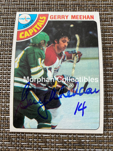 Gerry Meehan - Autographed Card 1978/79 Topps