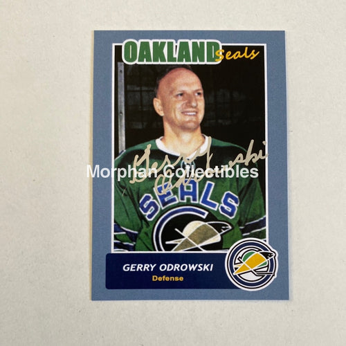 Gerry Odrowski- Autographed Card - Custom Oakland Seals