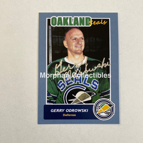 Gerry Odrowski- Autographed Card - Custom Oakland Seals