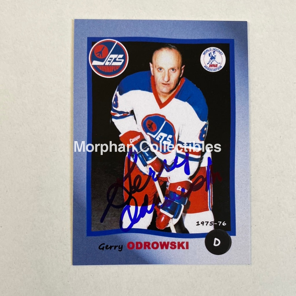 Gerry Odrowski- Autographed Card - Custom Winnipeg Jets