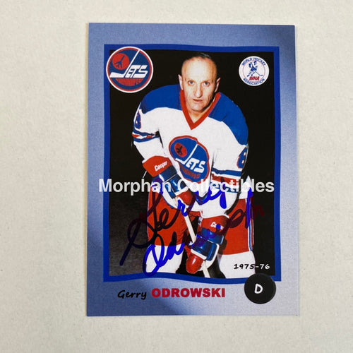 Gerry Odrowski- Autographed Card - Custom Winnipeg Jets