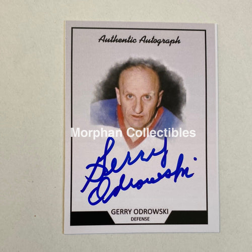 Gerry Odrowski- Autographed Card - Custom Winnipeg Jets